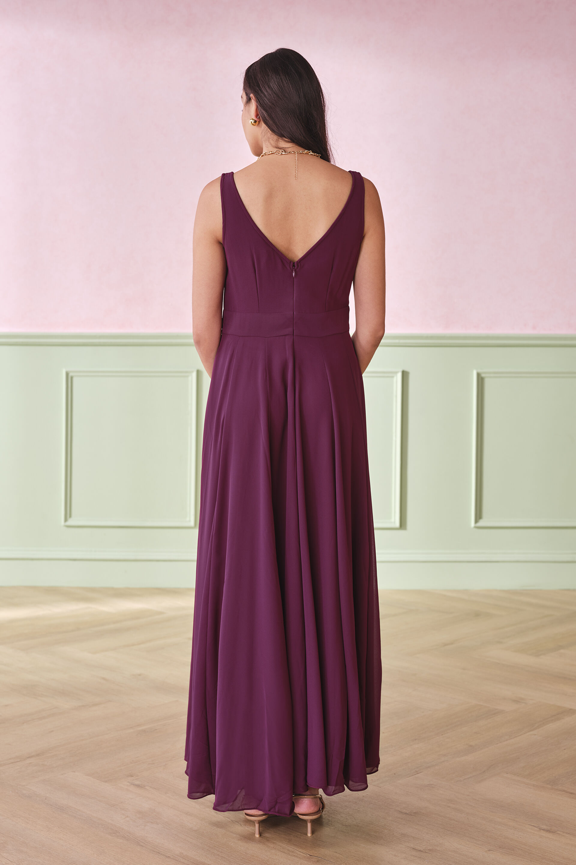 Dear Jane Wine Maxi Dress, Wine, image 5